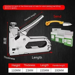 Staple Gun Heavy Duty,3-in-1 Stapler Gun with 3000 Staples, Manual Brad Nailer Power Adjustment Stapler Gun