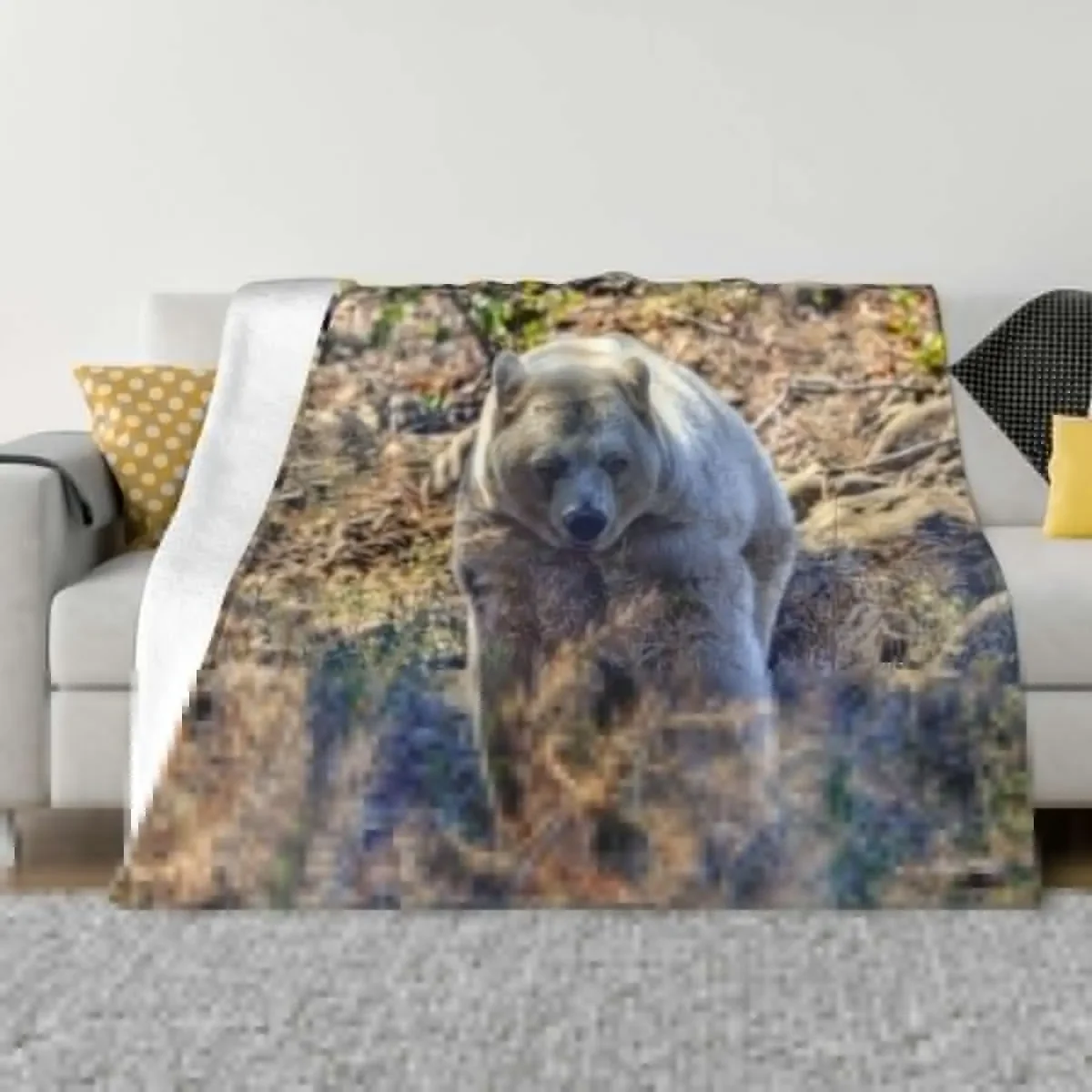 

Spirit of the Bear I Throw Blanket Luxury Thicken Vintage Sleeping Bag Blankets