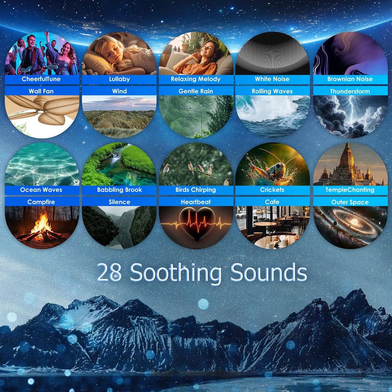 Proyector Galaxy 4K con Aurora giratoria, luz de cielo estrellado HD, temporizador/enfoque ajustable, discos de 10 estrellas, regalo perfecto para decoración del hogar