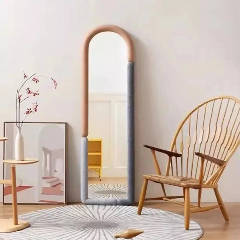 Индивидуальные эстетические полноразмерные зеркала для спальни, недорогие Безразмерные стоячие зеркала, французская гостиная, декоративные зеркала, Декор