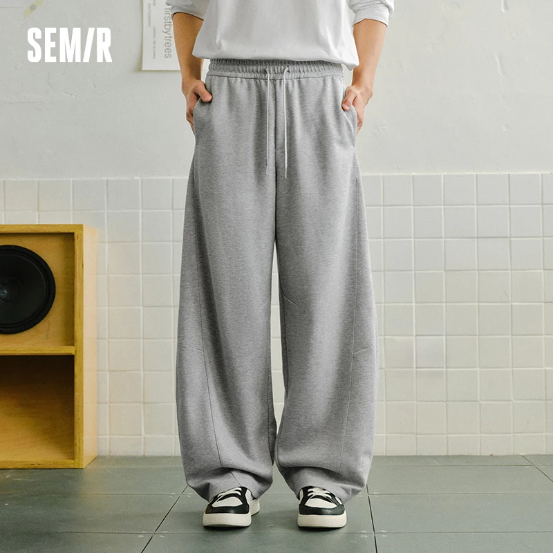 Semir Gestrickte Hosen Männer 2026 Frühling Lose Gebogene Klinge Pendeln Grundlegende Vielseitige Casual Bequeme Tägliche Tragen Hosen
