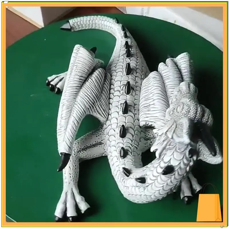 L53A-الطائر التنين رئيس والذيل يتأرجح حديقة قلادة حديقة ديكور المنزل الحلي الراتنج الحرف
