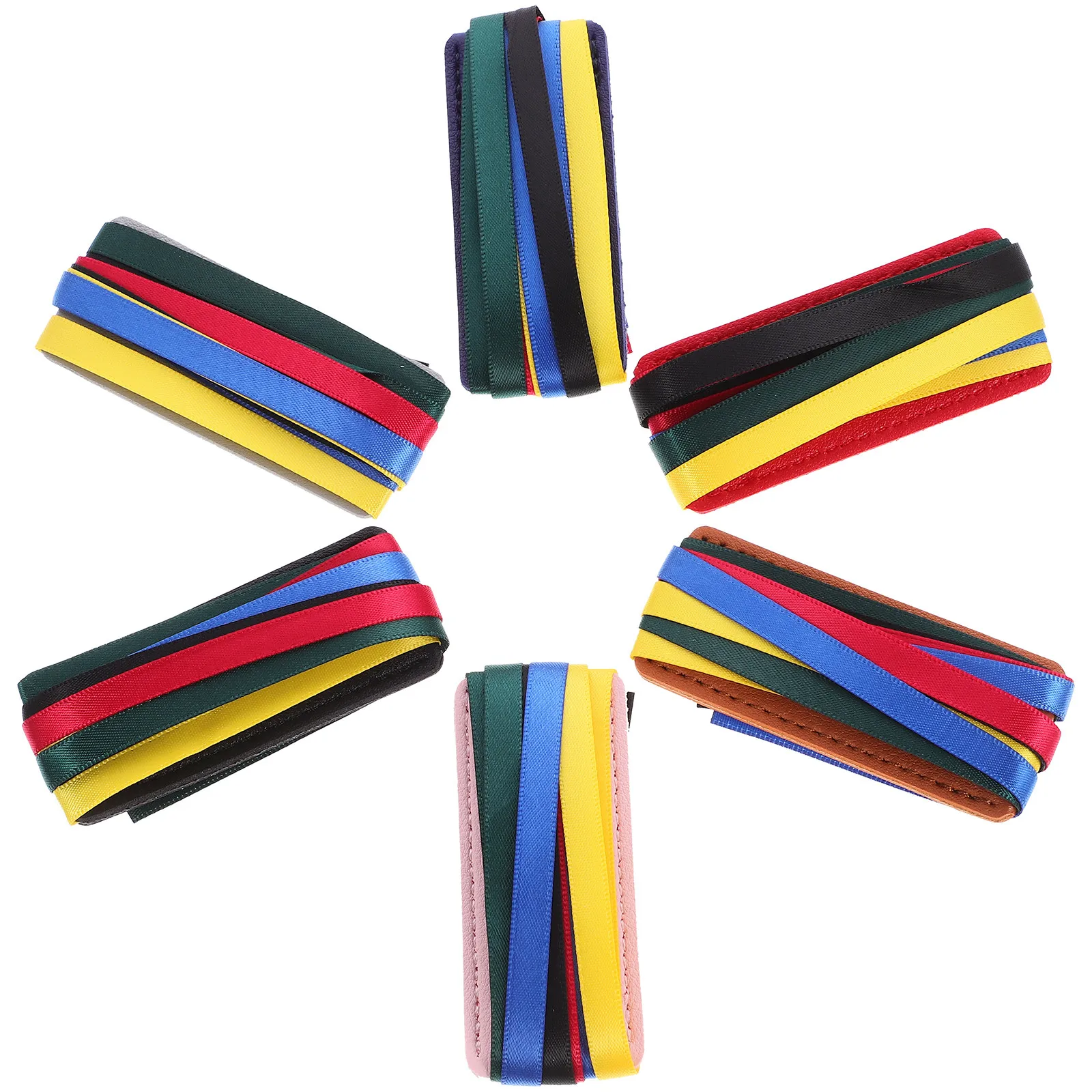 6Pcs Soft Touch Ribbon Bookmarks Page Markers for Books Reading Accessories Reusable Book Markers Bible Textbook Page