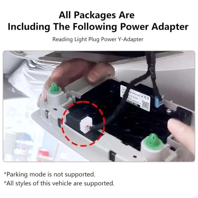 462E Safety Enhances 8 Pin Power Supply Adapter For Vehicle Camera Compatibility Including Quick and Easy Installation
