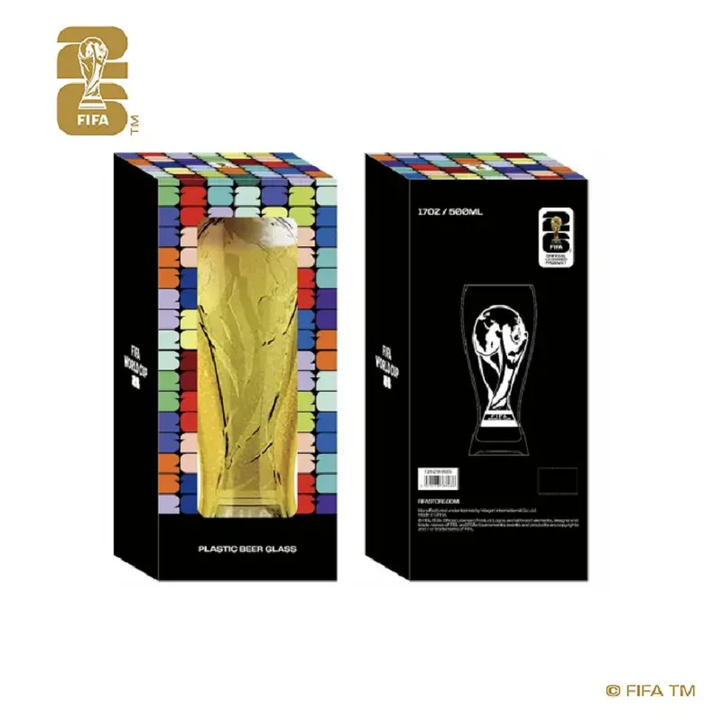 2026年FIFAワールドカップ（Wカップ）公式FWCトロ7x7ガラスカップ500ml