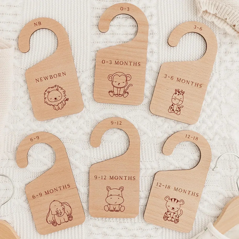 6er-Set Baby-Garderoben-Trennwände, Ocean Safari, Waldthema, Kleidertrennwände, Kinderzimmer-Dekoration, Organisation, niedliche Babyparty-Geschenke – Detail 4