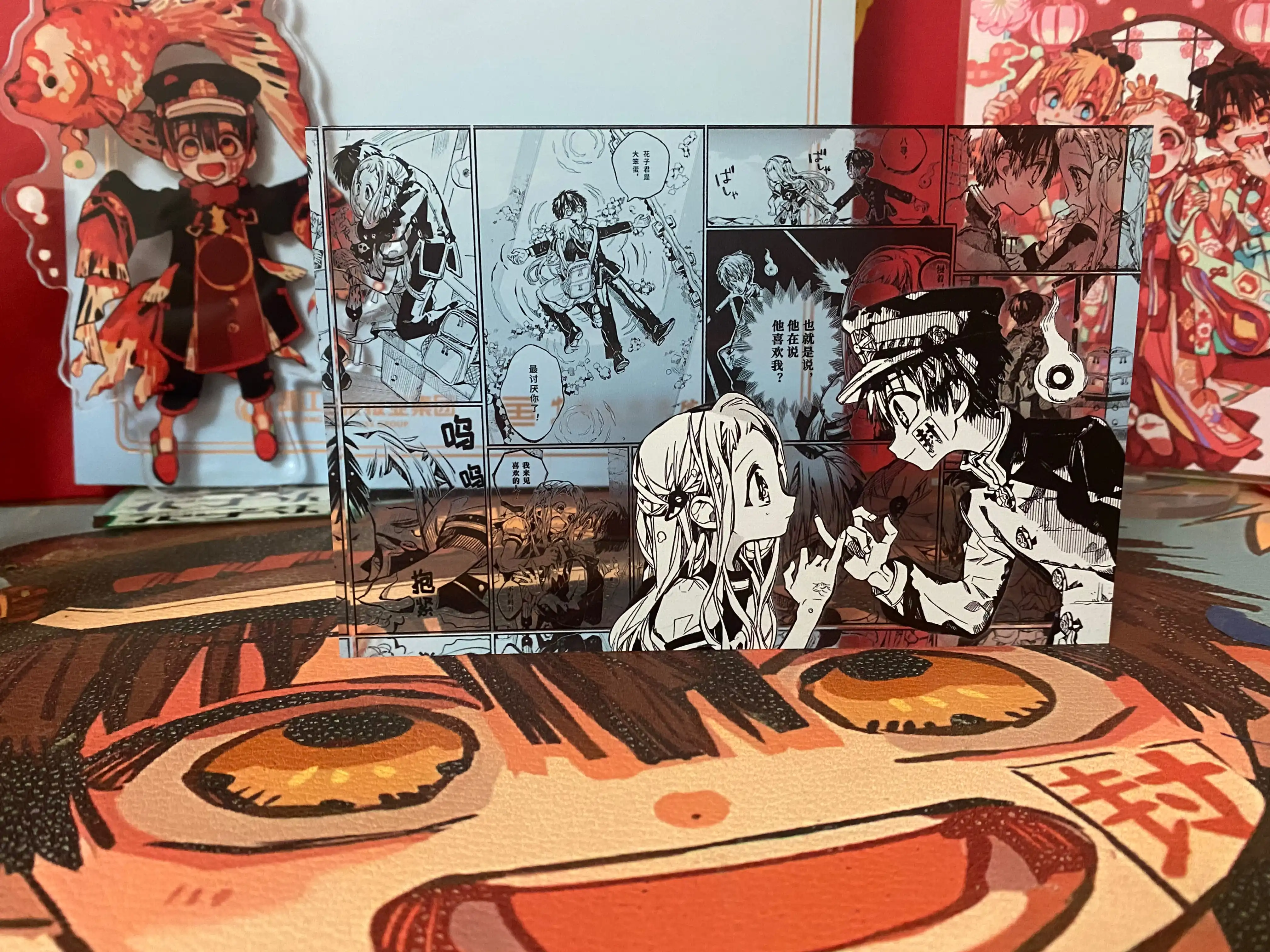 Anime toalete-bound hanako-kun hanako kun yashiro nene alta transparência acrílico figura acessório desktop ornamento modelo presentes