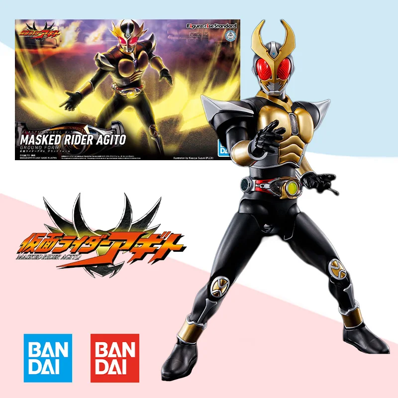 

Bandai Original box Figure-rise Standard FRS Kamen Rider AGITO GROUND FORM Action Anime model kit Assembly toy gift for kids