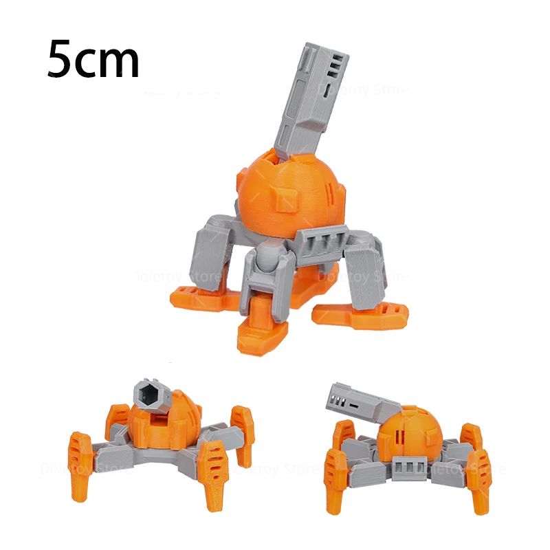 Neue 3D-gedruckte Kriegsmaschine Serie Mini beweglicher Kampfpanzer Sentry Drone Artillery Launcher Actionfigur Raumdekoration Geschenke – Detail 16