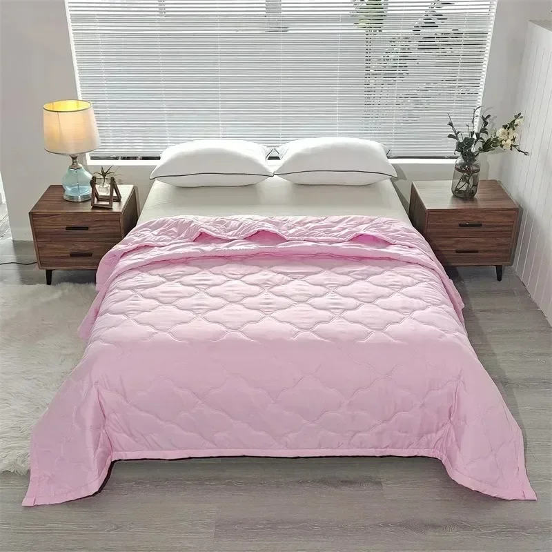 Summer Full Queen Breathable Sofa Office Bed Travel Quilts Throw Blanket Air Condition Quilt Thin Lightweight Comforter edredone