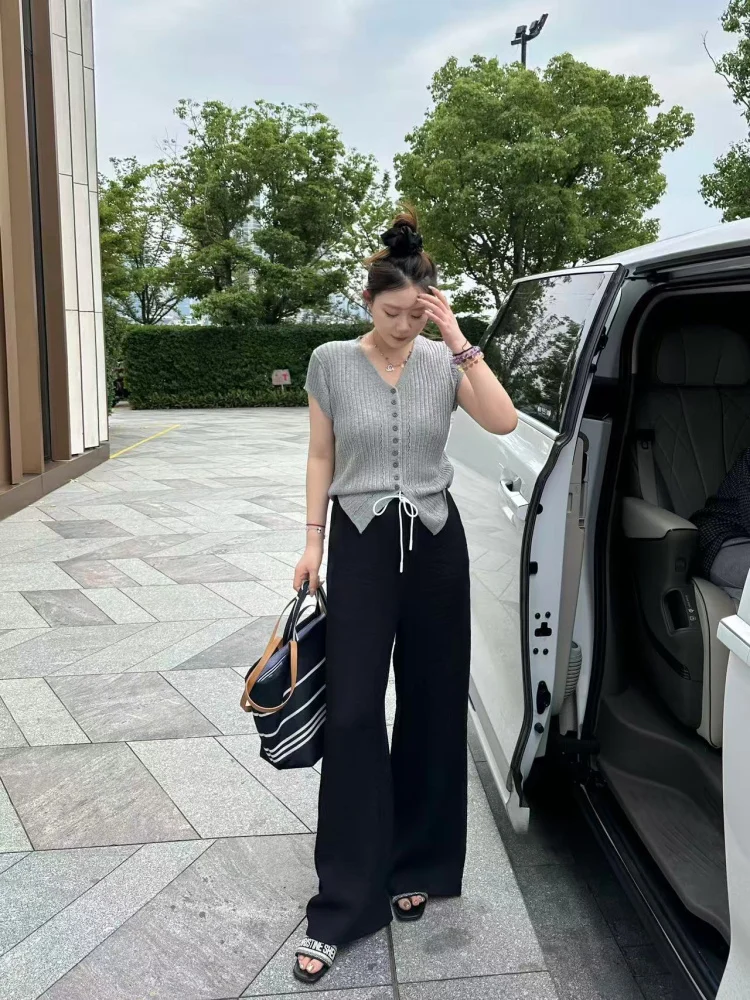 

Qiqi plus Size Knitted Cardigan Women's Faionable Slimming Design Sensation Small ence Top Micro Fat Knitwear