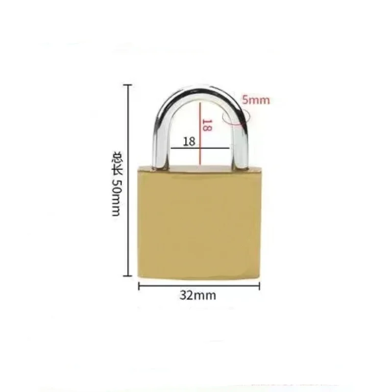 10Pcs 32mm Padlocks Open By Same Keys