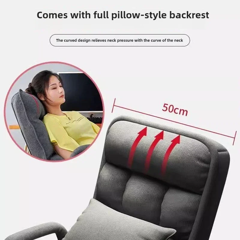 Tidur siang di kantor, duduk dan tidur, sandaran serbaguna, sofa malas, kursi komputer