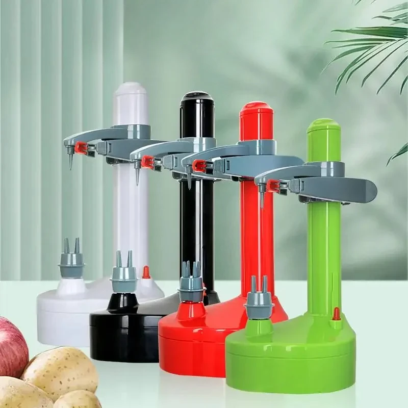 

German Precision Electric Peeler, Automatic Fruit and Vegetable Peeler for Home Use, HighSpeed Peeler, Compact Food Prep