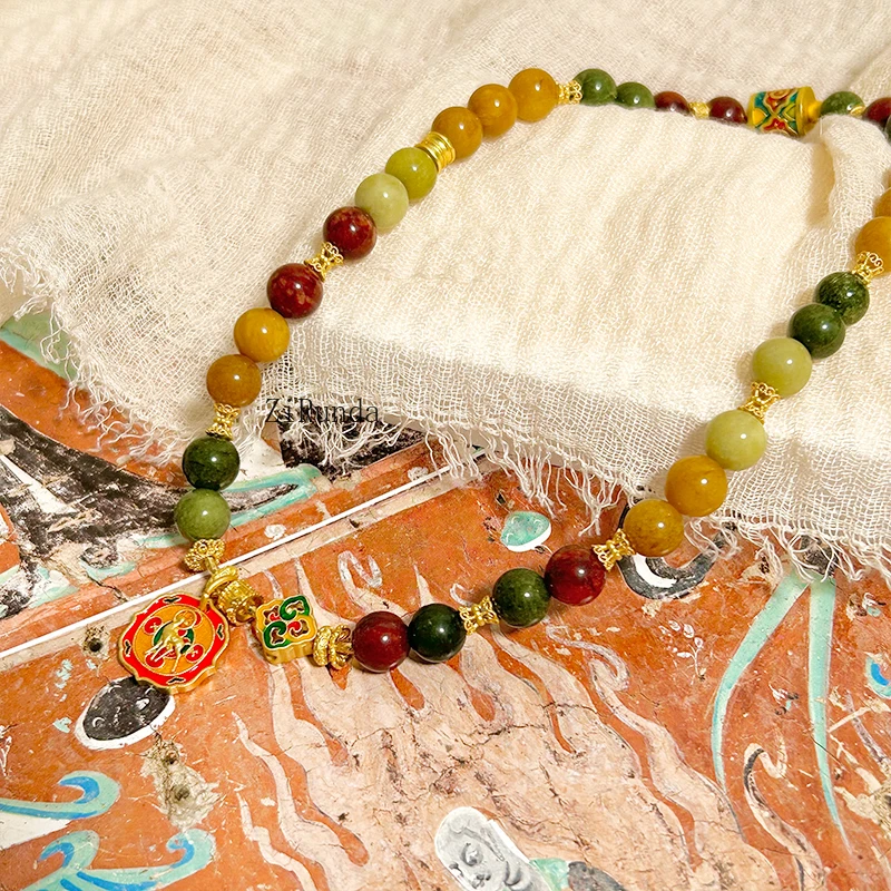 Dunhuang سوار كريستال تسعة ألوان، سوار Alxa، يمكنه احتياط دوائر.