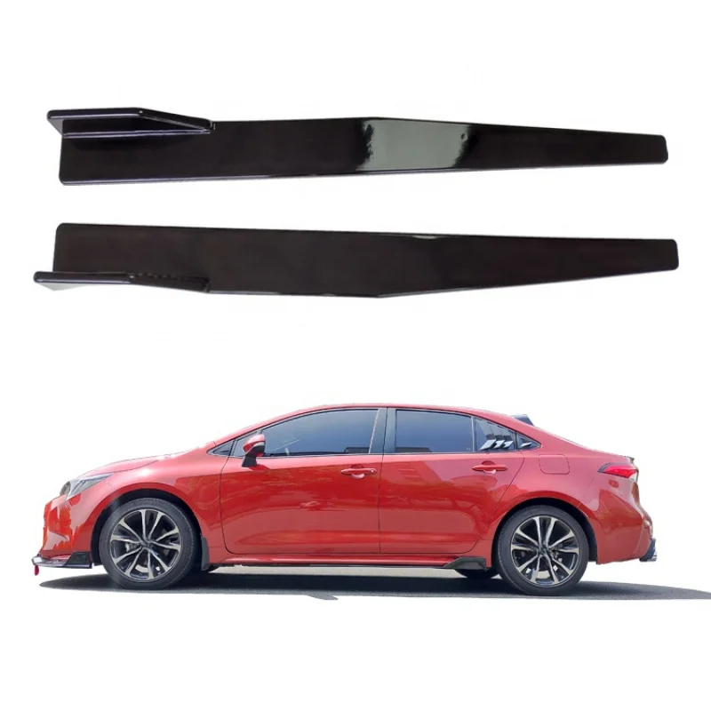 Factory Direct Carbon Fiber Side Skirt Side Extension Body Kits High Quality Fit Levin Auto Exterior Mod Accessories