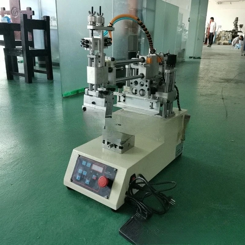 Small screen printing machine oblique arm rocker arm screen printing machine single arm