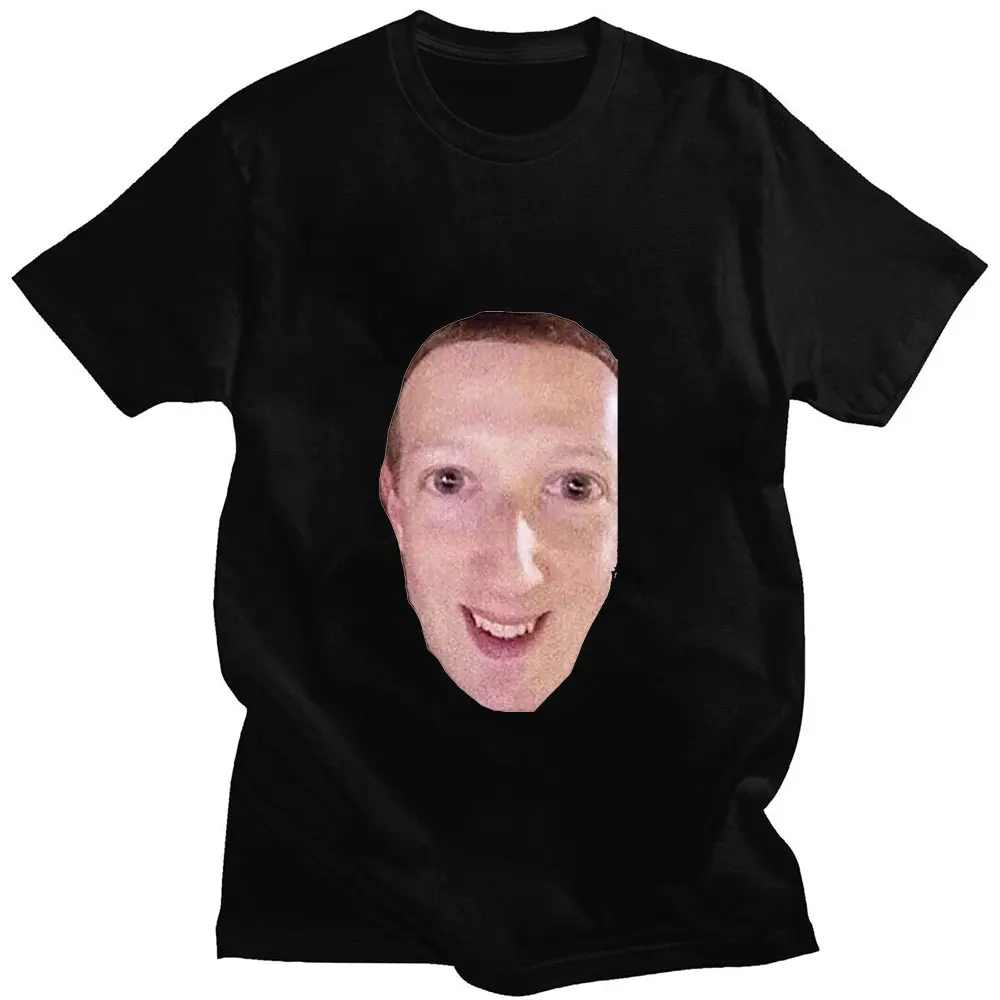 Cursed Zucc T Shirt Meme Mark Zuckerberg Summer new products popular Cotton Loose Casual Oversized man T-shirt Classic print