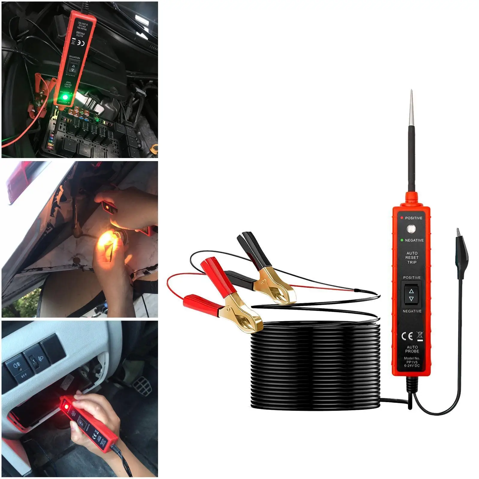 Electric Circuit Tester Car diagnostic Probe Pencil Test Pen Electrical Diagnosis Tools Multifunctional Car Battery Tester