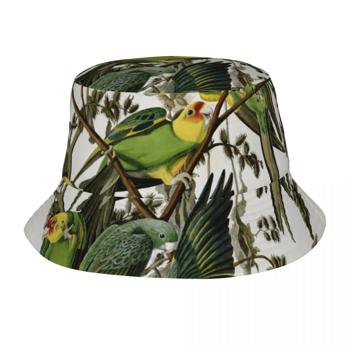 Carolina Parakeets Unisex Casual Sun Hat Bucket Bob Hip Hop Cap Fisherman Panama