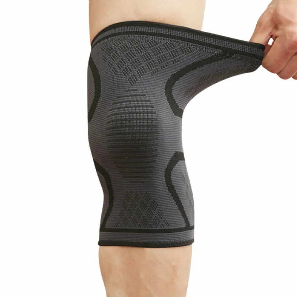 1PC Not 1 Pair Fitness Running Cycling Knee Support Braces Elastic Nylon Sport Compression Knee Pad Sleeve for Basketball