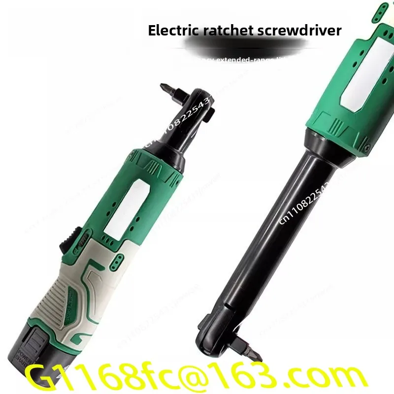 Perforated Hollow Through Electric Screwdriver, 90 Degree Electric Wrench, Angular Fast Right Angle Lithium Battery