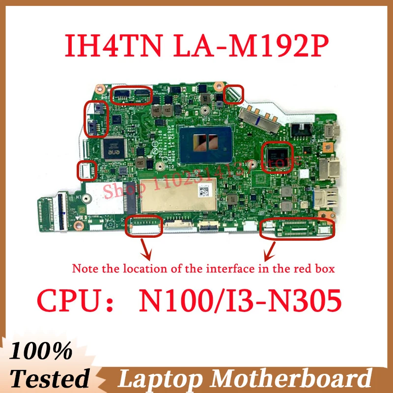 

For Acer IH4TN LA-M192P With N100/I3-N305 CPU Mainboard NBVYJ11006 High Quality Laptop Motherboard 100% Full Tested Working Well