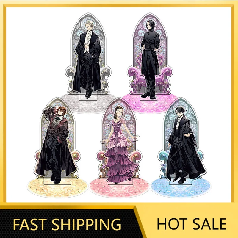 5styles Magic Academy Double Penetration Acrylic Stand Harry Peripherals Malfoy Figure Desk Ornaments Hermione Statue Ronald Toy