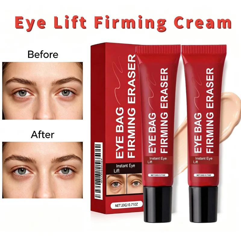 Anti Puffiness Eye Bag Eraser Cream Lifting Firming Serum Reduce Under Eye Bags Fine Lines Brighten Tired Dull Eye Skin Care