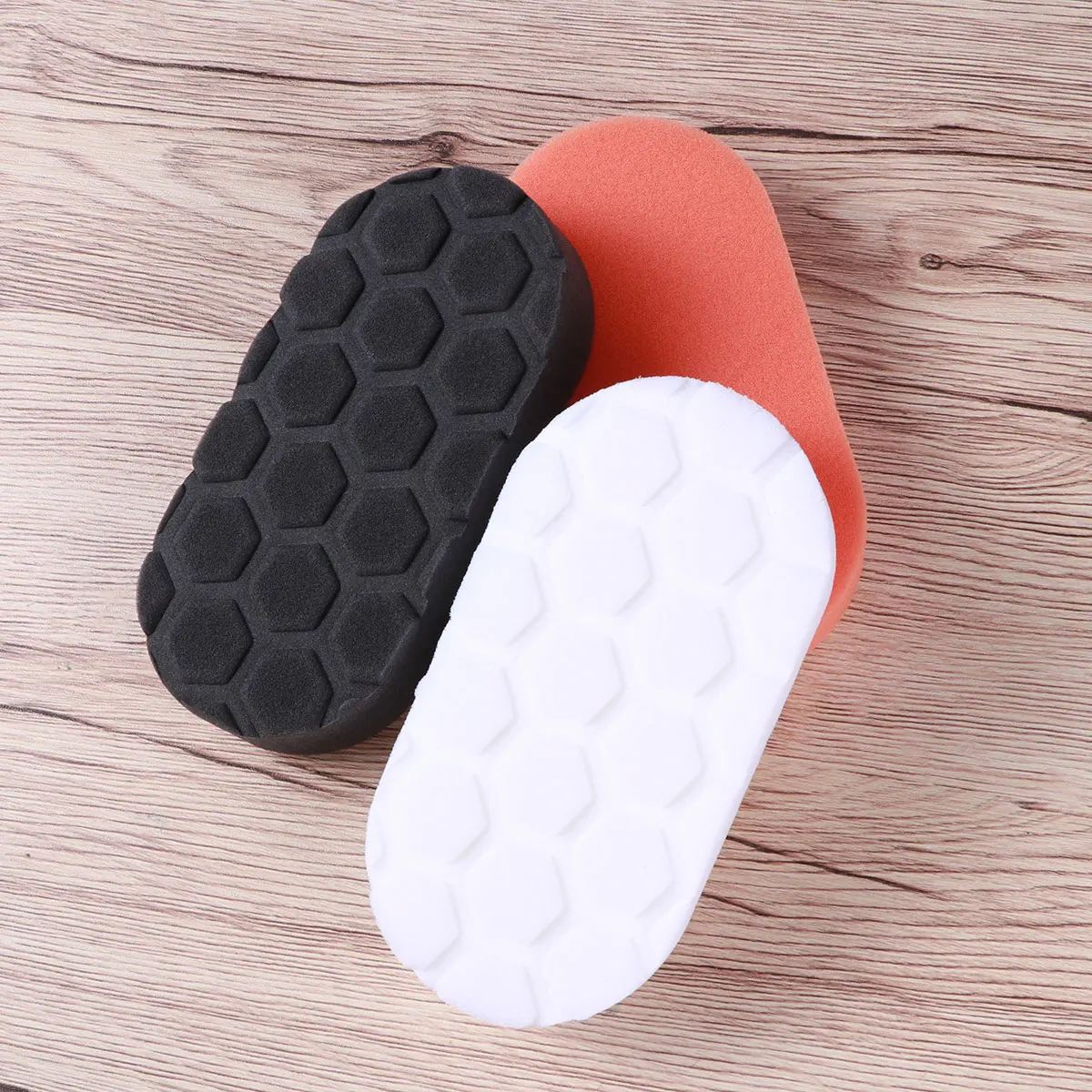 

3pcs Car Waxing Sponge Durable Foam Polish Cleaning Cloth Applicator High Density No Crumbs Valeting detailing