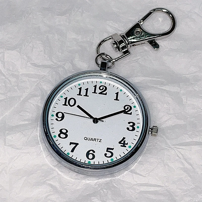 New Pocket Watch Keychain Remote Control Clock With Battery Student Doctor Medical Vintage Watch Pocket Watch