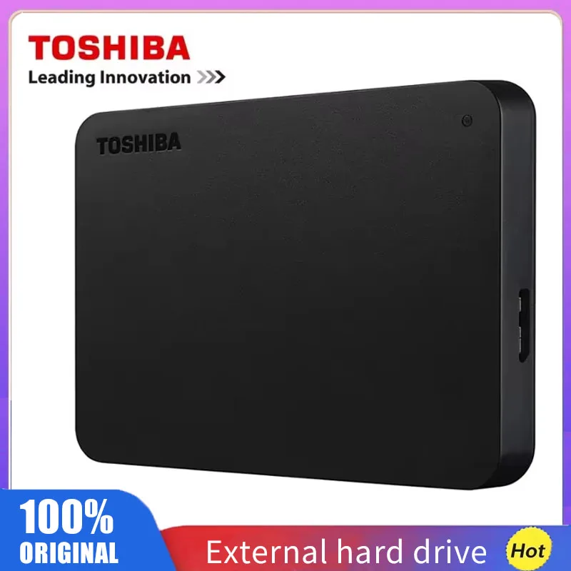 Disco Duro Externo Portátil Toshiba A3 HDTB410YK3AA Canvio Basics 2026 de 500GB, 1TB, 2TB, 4TB, USB 3.0, Negro