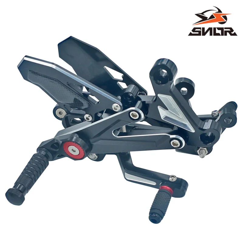 SNOR CNC Rearsets Foot Pegs Adjustable Raised Footrest For Kove 450RR Man Island Gen2 New Player 450R Race Footpegs