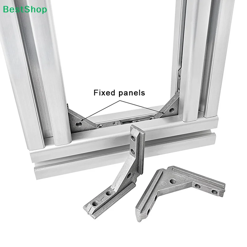 〔Neu〕Aluminium-L-Winkelverbinder, Profilverbindungshalterungen mit Schrauben für 2020/3030 Aluminiumprofile