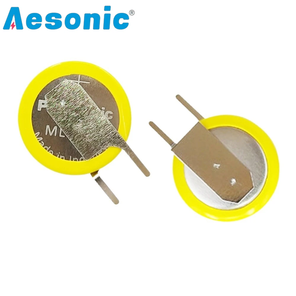 10 pz originale per Panasonic ML1220/FCN 3V batteria ricaricabile con Pin pieghevole negativo attrezzatura Bluetooth attrezzature mediche