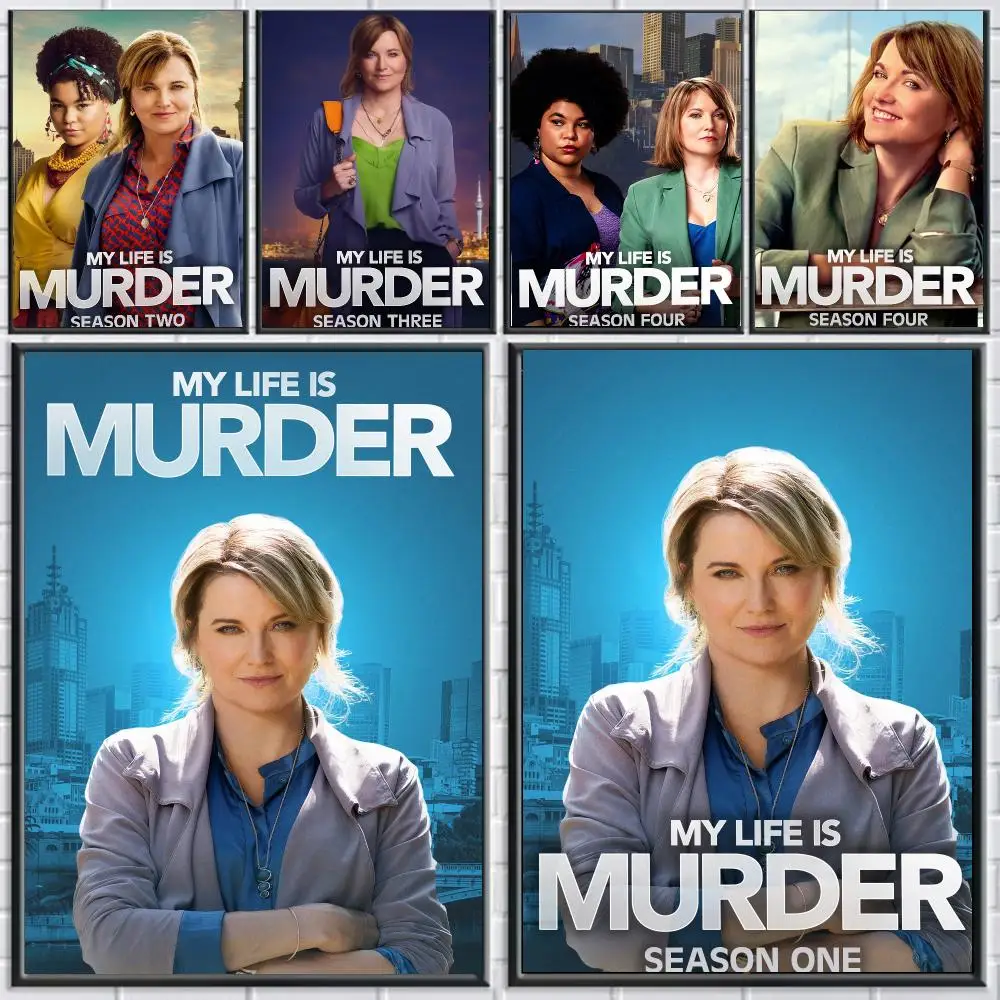 tv series M-My Life Is Murder-R Poster Peel and Stick Wall Art for Cafe Office Bar and Home Decoration