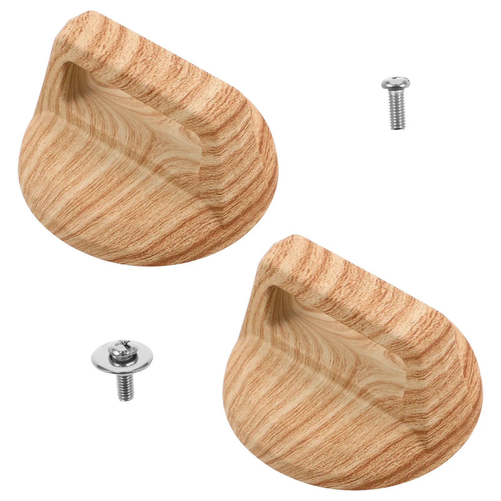 

2pcs Universal Pot Lid Handle Replacement Wood Grain Heat Resistant Anti-Scalding Pot Knob For Glass Steel Cookware Saucepan