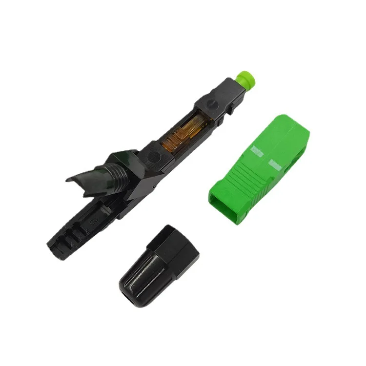 10pcs Lot Quick Field Assembly FTTH Embedded Fiber Optic Fast Connector SC APC SM Fiber Optic SC UPC Cold Connector