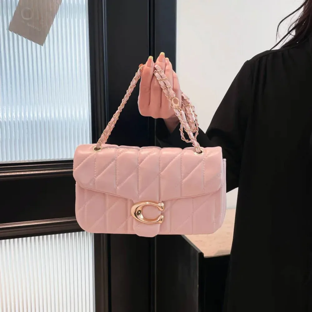2025Small Fragrant Wind Bag Handbag Rhombic Chain Bag 2026 New One-shoulder Messenger Bag Joker High Sense Small Square Bag Tide view 3
