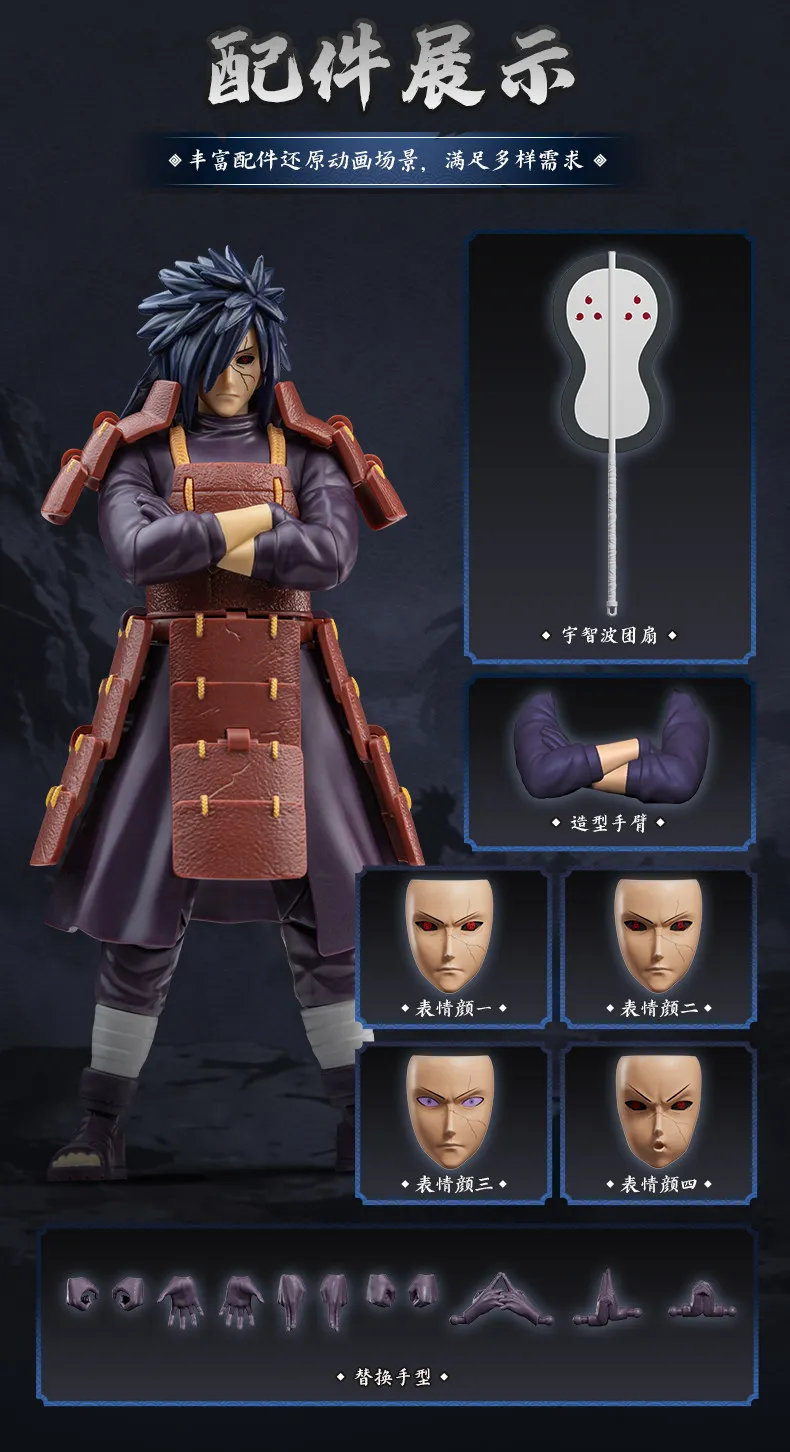 Genuine Blokees Naruto Model Kits Namikaze Minato Hatake Kakashi Haruno Sakura Madara Sasuke Figures Assembly Trendy Toy Gift