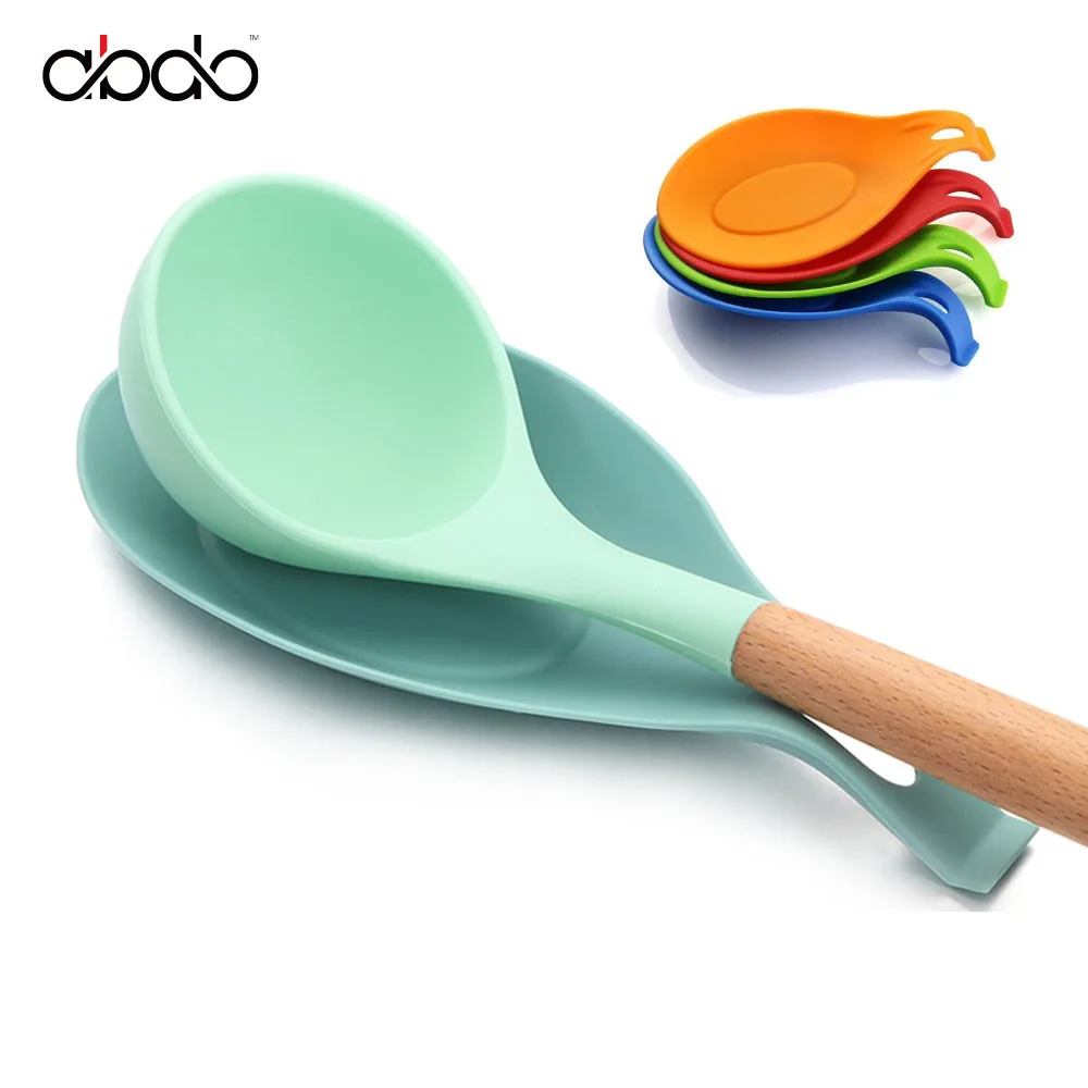 

4 шт., силиконовые подставки для кухонных ложек