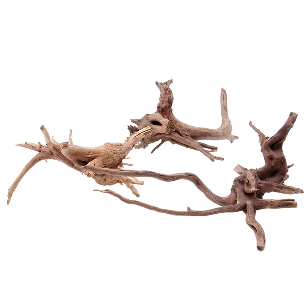 

Faux Plant Fish Tank Decoration Natural Driftwood Branch Log for Freshwater Aquarium