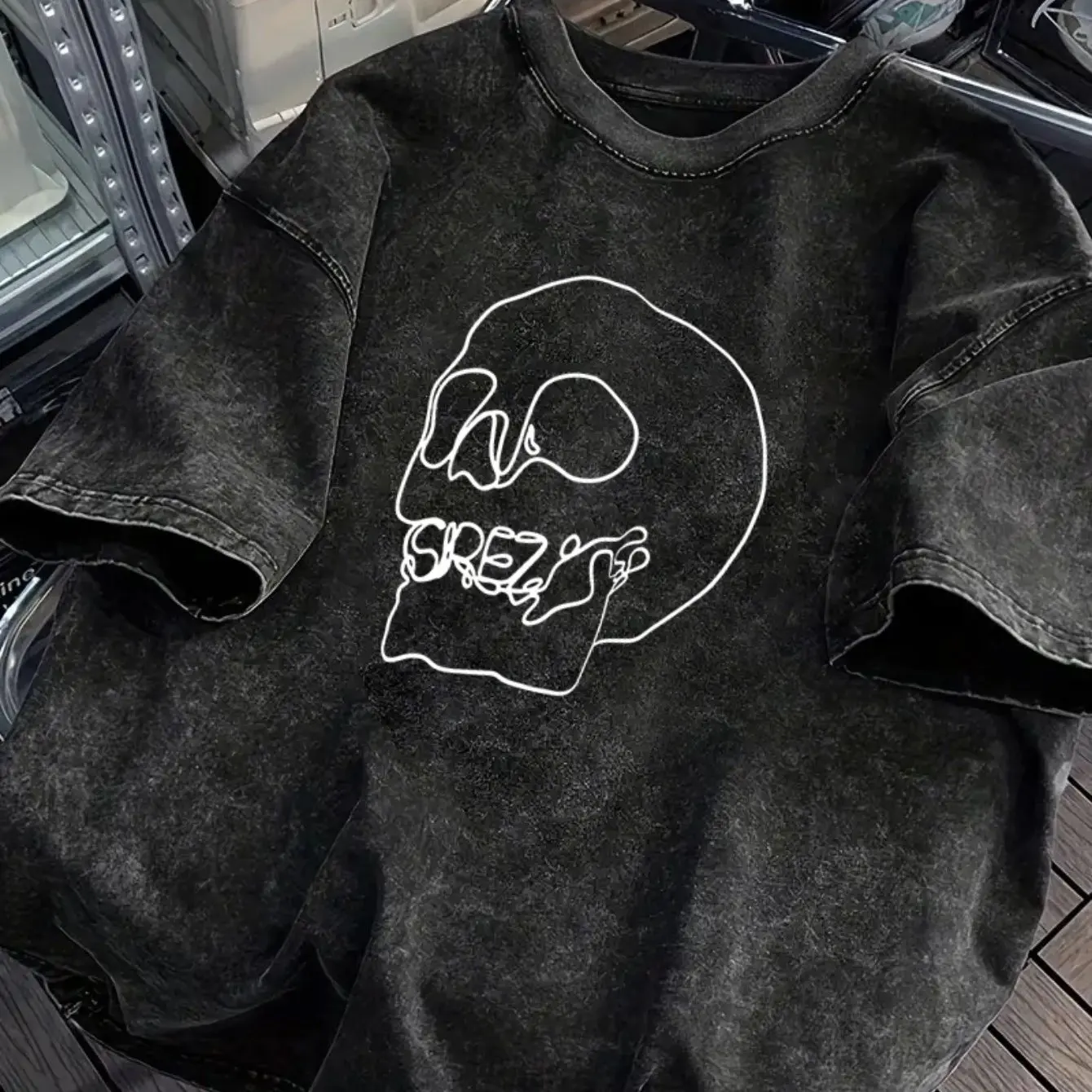 

Новый стираный хлопок с короткими рукавами, удобный и дышащий Instagram фестиваль 2K для летних мужских и женских пляжных поездок