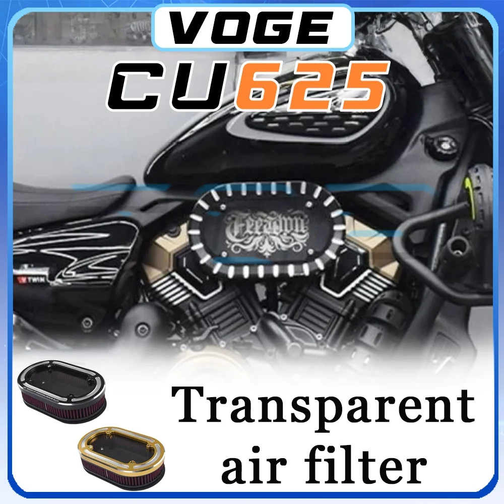 Enlarge the left and right oval shapes for VOGE CU625 transparent decorative side air filter cover voge 625CU