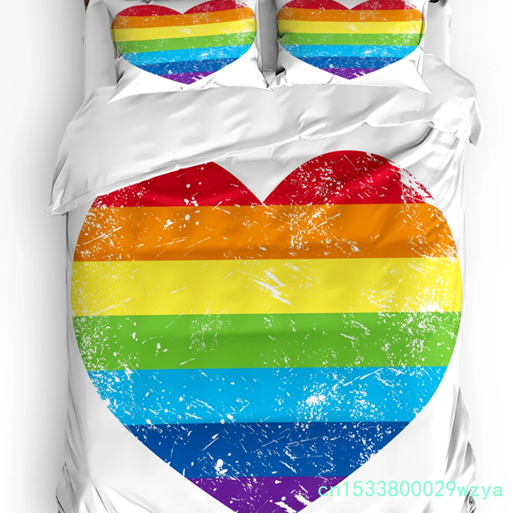 Frog Love Duvet Cover Bed Bedding Set For Double Home Textile Quilt Cover Pillowcases Bedroom Bedding Set (No Sheet)