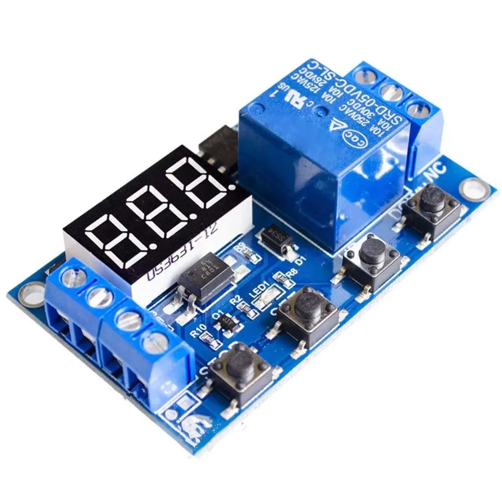 10 unids/lote 1 canal 5V relé 6-30V módulo de relé interruptor disparo retardo circuito temporizador ciclo 999 minutos ajustable XY-J02