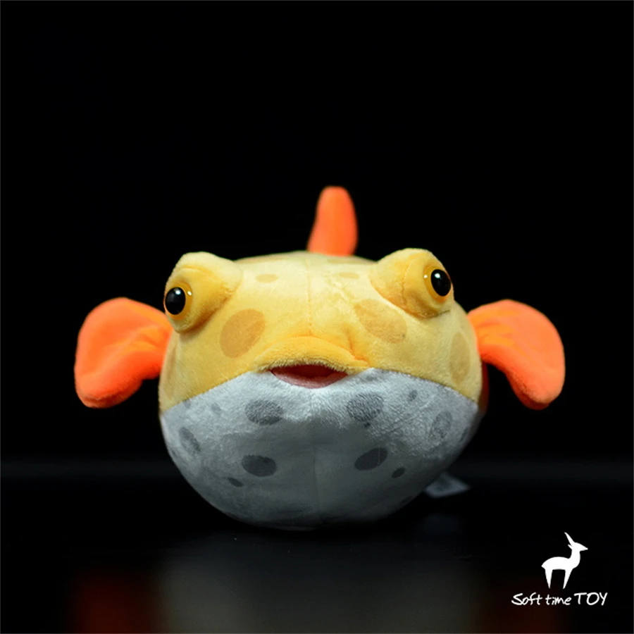 Boxfish Puffer High Fidelity Anime Cute Plushie Aracanidae Plush Toys Lifelike Animals Simulation Stuffed Doll Kawai Toy Gifts