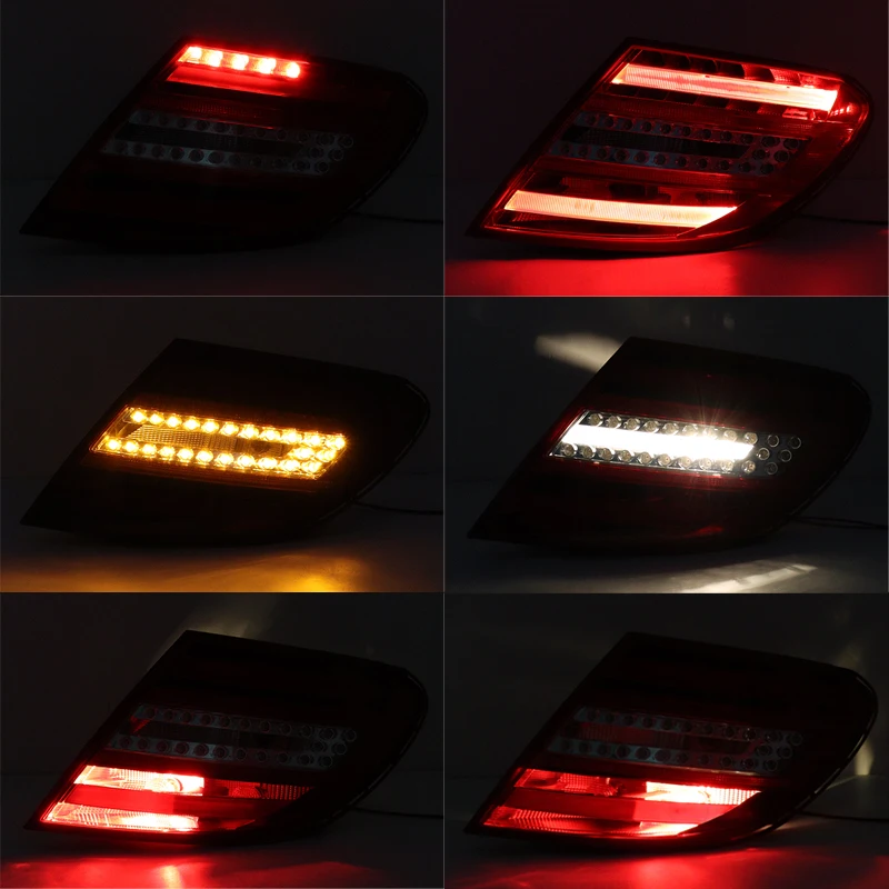 For Mercedes Benz W204 C180 C200 C220 C260 C280 C300 2011 2012 2013 2014 LED Car Rear Tail Light Tail Lamp 2049060503 2049060203