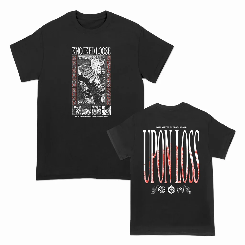 2 sides KNOCKED LOOSE ATOP YOUR THRON Shirt Black Unisex S-5XL RE509