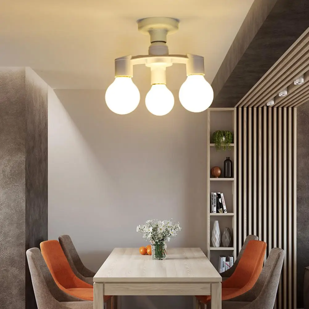 

E27 to E27 extended LED bulb socket 3 In 1 Bulbs Splitter Adapter Lamp Holder Plug-and-play Enhancing Lighting Lamp Bulbs Socket